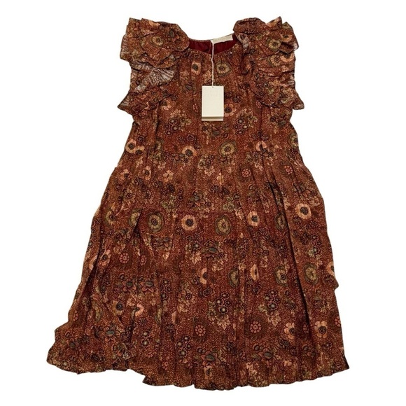 ULLA JOHNSON Boho Chic Cottagecore Floral Adele Mini Dress in Rosebud Size 6 NWT - Picture 7 of 10